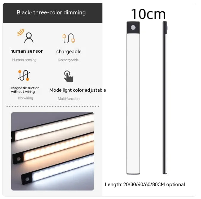 Brighten Your Space with Style – Roomix LED Cabinet Light Light up your cabinets, closets, or shelves in seconds with the Roomix Stick-On LED Light.