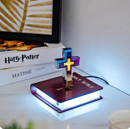 CrossLit of roomix-Illuminate your space with CrossLit, where the timeless elegance of a classic lamp meets the spiritual beauty of the cross.
