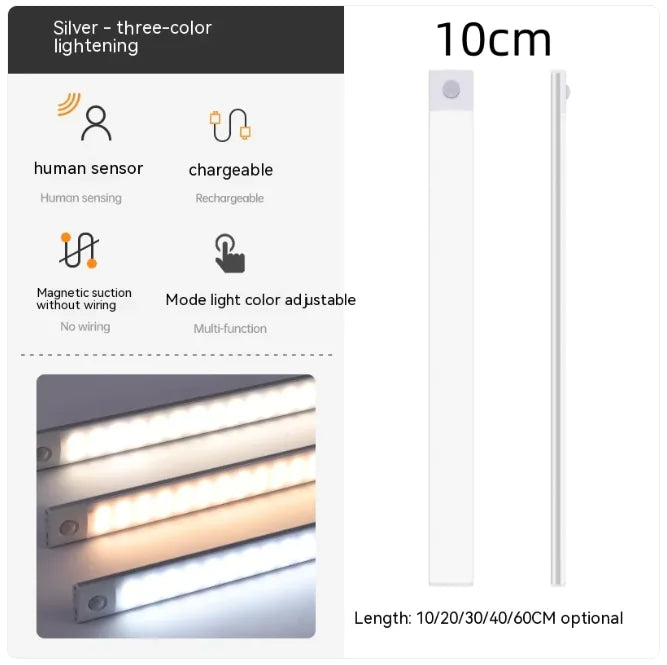 Brighten Your Space with Style – Roomix LED Cabinet Light Light up your cabinets, closets, or shelves in seconds with the Roomix Stick-On LED Light.
