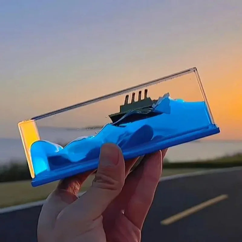Roomix decorative home aquarium-Set sail into a world of wonder with the Roomix decorative home aquarium – a beautifully crafted piece featuring a timeless ship nestled within.