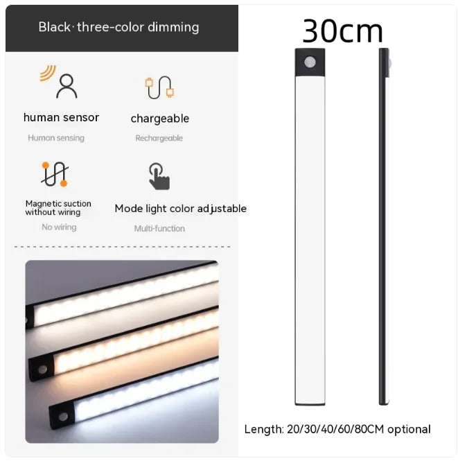 Brighten Your Space with Style – Roomix LED Cabinet Light Light up your cabinets, closets, or shelves in seconds with the Roomix Stick-On LED Light.