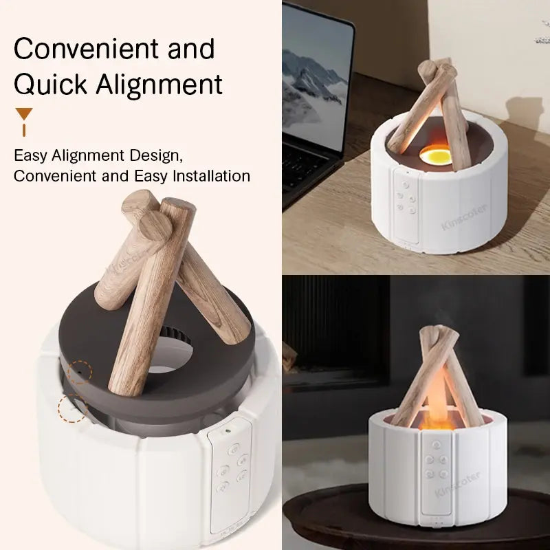 roomix Campfire-Style Lamp- Bring the warmth of a fire into your personal space. Cozy up with the campfire-style lamp by Roomix, designed to bring the comforting flicker of a fire into the most personal corners of your life