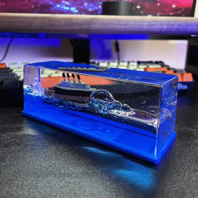Roomix decorative home aquarium-Set sail into a world of wonder with the Roomix decorative home aquarium – a beautifully crafted piece featuring a timeless ship nestled within.