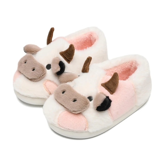 Roomix Cow-Shaped Slipper-Get ready to add a fun twist to your footwear with the Roomix Cow-Shaped Slipper! Designed for comfort and playfulness, these slippers feature an adorable cow design that will make you smile with every step